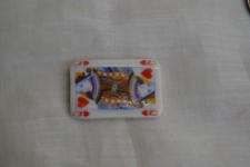 FEVE LENOTRE  1990 CARTE A JOUER REINE DE COEUR