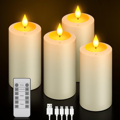 Bougies rechargeables lot de - rechargeables,,