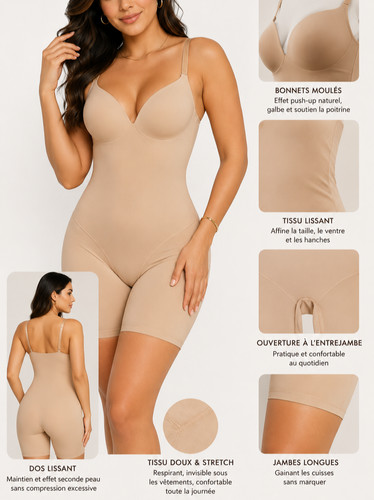 Body gainant femme beige - gainant,