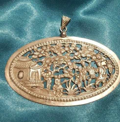 Ancien pendentif argent - ancien,