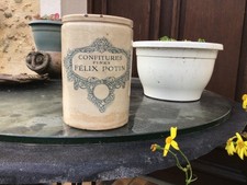 Ancien Pot Confitures Fines Félix Potin Paris En Céramique