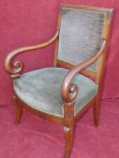 Fauteuil de bureau d'époque Charles X (1824-1830) en acajou