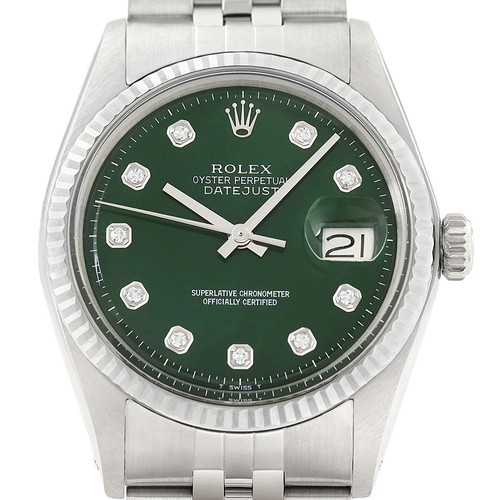 Rolex datejust 18k blanc - rolex,