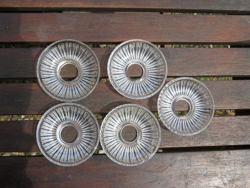 Lot bobeches en verre - bobeches,