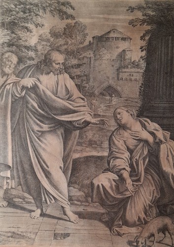 Gravure burin christ la - gravure,