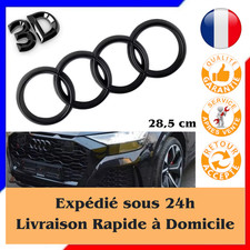 ✅LOGO 285mm Calandre NOIR BRILLANT Pour AUDI A6 Q2 Q3 Q5 Q7 Q8 « PRO » 3D «NEUF»