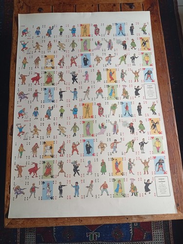 Rare affiche planche tintin - :,