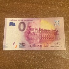 BILLET TOURISTIQUE 0 EURO ZÉRO EURO CHÂTEAU ROYAL D'AMBOISE 2019