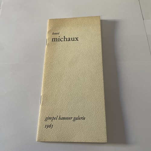 Henri michaux catalogue expo - michaux,
