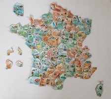 Magnets / Aimants Départements Carte de France 1994 Le gaulois (à l'unité)