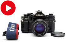 [Presque comme neuf] Boîtier d'appareil photo argentique 35 mm Canon A-1...