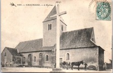 58 CHAUMARD - vue de l'eglise.
