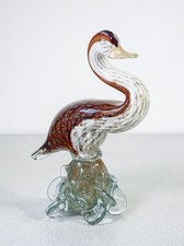 ⚜️ Sculpture Canard Verre Soufflé Polychrome Murano Artisanale Glass Art Venice