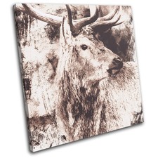 Stag Deer Vintage Shabby Chic