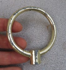 round Cast spelter gilt metal