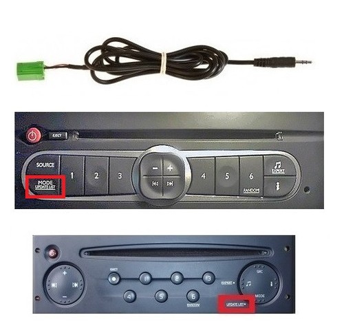 Cable mp3 auxiliaire renault