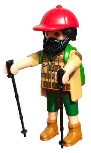 Playmobil figurine randonneur - figurine,