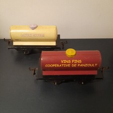 2x Hornby O Wagon Citerne Train Marchandises Vintage Modelisme Ferroviaire