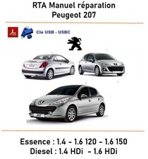 Peugeot 207 RTA Revue technique Manuel de service et réparation  (USB)