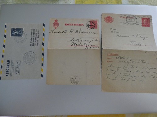 Philatelie aerogramme 1954 - philatelie,