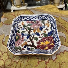 coupe vide poche en faience de gien modele pivoine