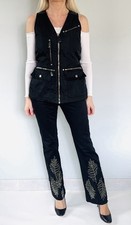 Blouson sans manches détail cuir PRADA Vintage 1990s/2000s