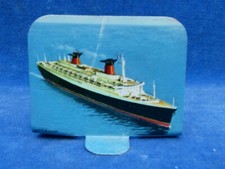 TOP ! PLAQUE METAL Plate - HUILOR ... - LE FRANCE - BATEAU Boat