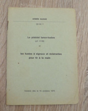 Ancien Manuel Armée Suisse Le