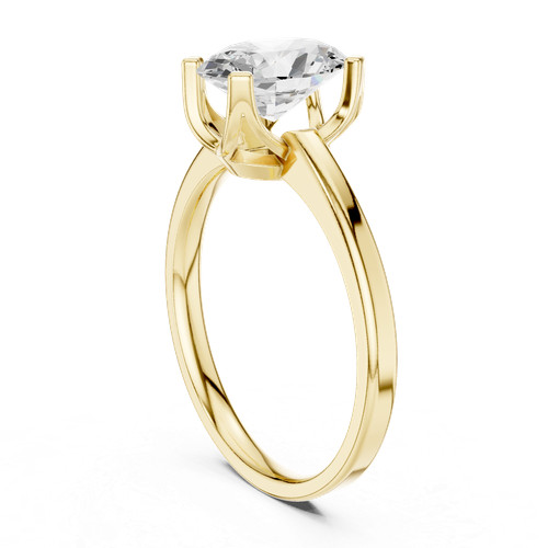 Bague élégante pavée ovale