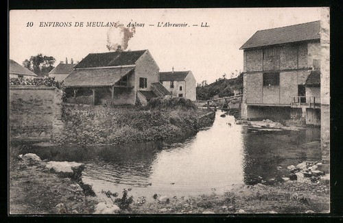 Cpa aulnay abreuvoir - cpa,