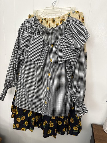 Handmade prairie skirt - handmade, l