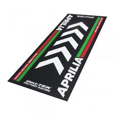 Tapis environnemental Biketek Garage Mat noir blanc vert rouge pour moto Aprilia