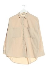 STRADIVARIUS Chemise à manches longues Dames Chemise T EU 36 blanc cassé