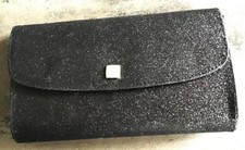 NEUF ! Pochette de soirée  petit sac à mains noir paillete LANCOME