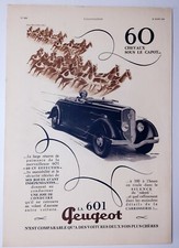 Publicité 601 PEUGEOT
