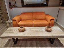 canapé vintage année 60, 70.  Neuf 2022  orange doré état impeccable 