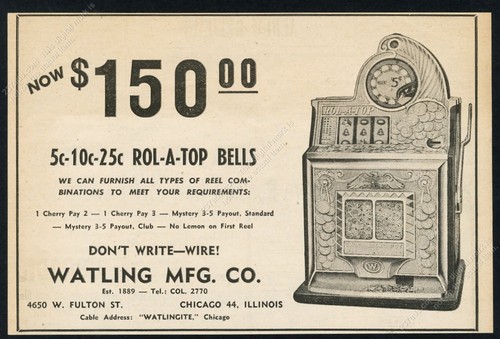 1947 watling rol top - 1947, a