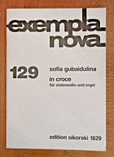 Sofia Gubaïdulina - in croce for cello & organ sheet music