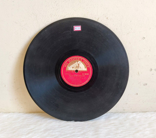 Disque gramophone vintage hmv - disque,