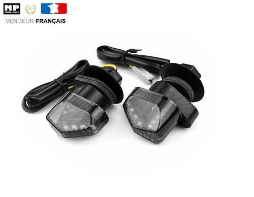 Paire clignotant noir fumé - paire, de