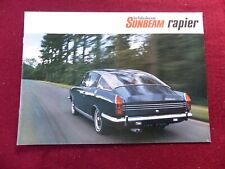 catalogue automobiles :  la fabuleuse SUNBEAM rapier /  années 70