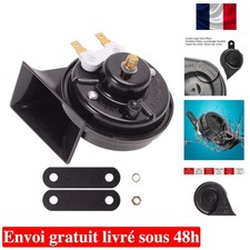 Klaxon Électrique 12V Noir