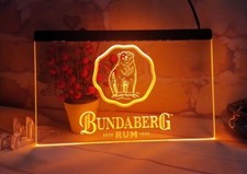 Enseigne lumineuse néon LED rhum Bundaberg pour bar club pub cadeau maison ho...