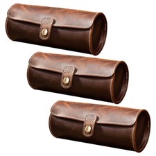 3pcs Montre Boîte Ronde
