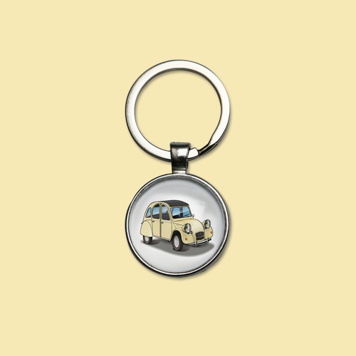 Porte clés 2cv citroën - citroën,