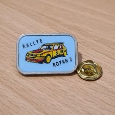 (C8) RARE PIN'S VOITURE PEUGEOT 205 GTI 16 TURBO RALLYE ROYAN 2
