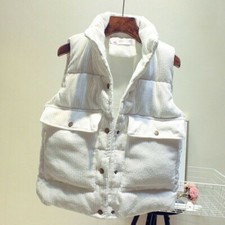 Femme Épais Velours Gilet