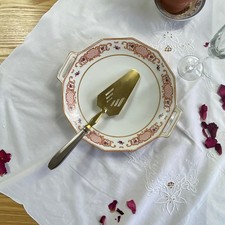 Pelle à gâteau ou à tarte en métal argenté et laiton doré Art Déco ACC-7513