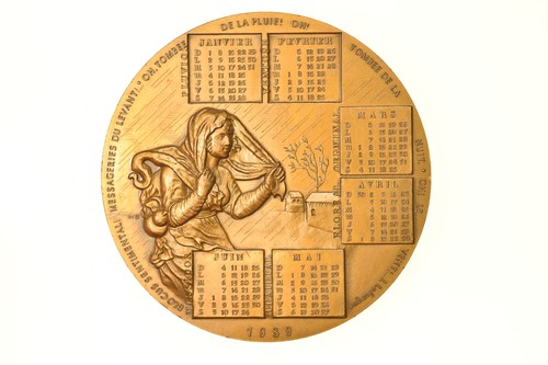 France médaille calendrier - france,,