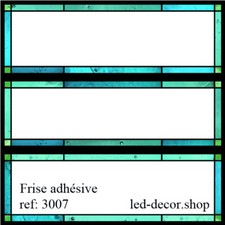 Vinyl adhésif vitraux frise